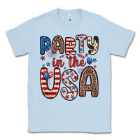 Dusty Blue party in the usa Classic Tee - Zillion Design Studio