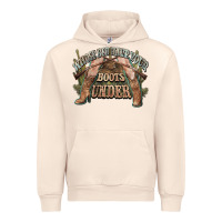 Sandshell whose bed have your boots under cowboy western Urban Hoodie - NancyCooperArtShop