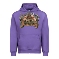 Tulip whose bed have your boots under cowboy western Urban Hoodie - NancyCooperArtShop