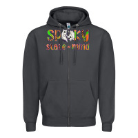 Smoke Spooky State of Mind Zipper Hoodie - texasbilliewilder