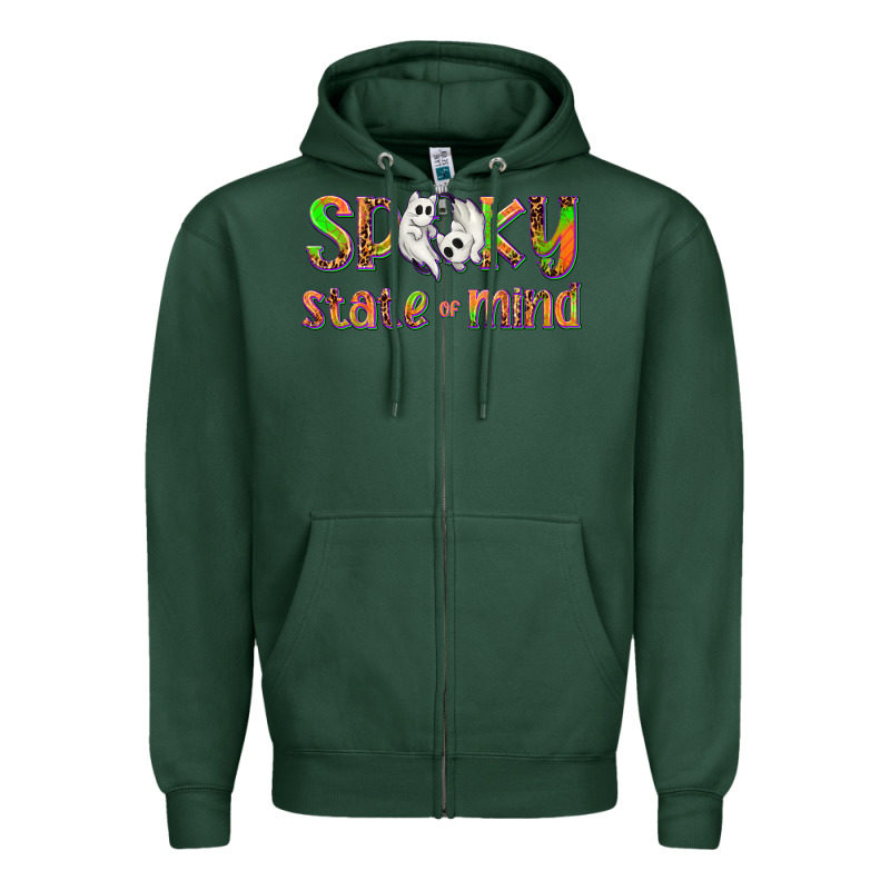 Spooky State Of Mind Zipper Hoodie by texasbilliewilder | Teevron