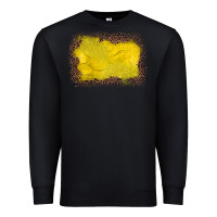 Black gemstone yellow leopard background Premium Sweatshirt - JahusDesignShop