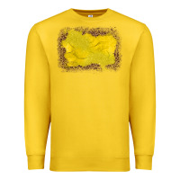 Lemon gemstone yellow leopard background Premium Sweatshirt - JahusDesignShop