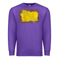 Purple gemstone yellow leopard background Premium Sweatshirt - JahusDesignShop