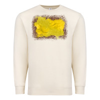 Sandshell gemstone yellow leopard background Premium Sweatshirt - JahusDesignShop