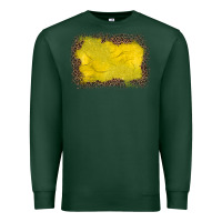 Sports Green gemstone yellow leopard background Premium Sweatshirt - JahusDesignShop