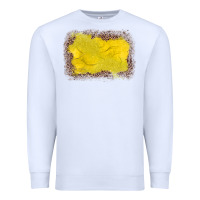 White gemstone yellow leopard background Premium Sweatshirt - JahusDesignShop