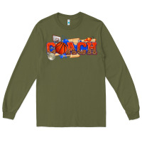 Army Green basketball coach Long Sleeve Tee - texasbilliewilder