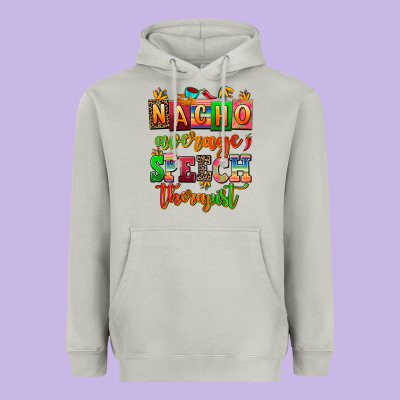 Nacho Average Speech Therapist Heavyweight Hoodie Designed By Adodesignshop