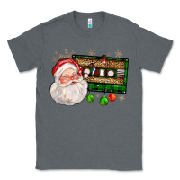 Charcoal Heather santa cassette Classic Tee - FaDigitalArtStudio