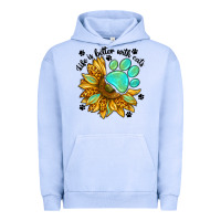 Pigment Grape Ice life is better with cats Urban Hoodie - NancyCooperArtShop