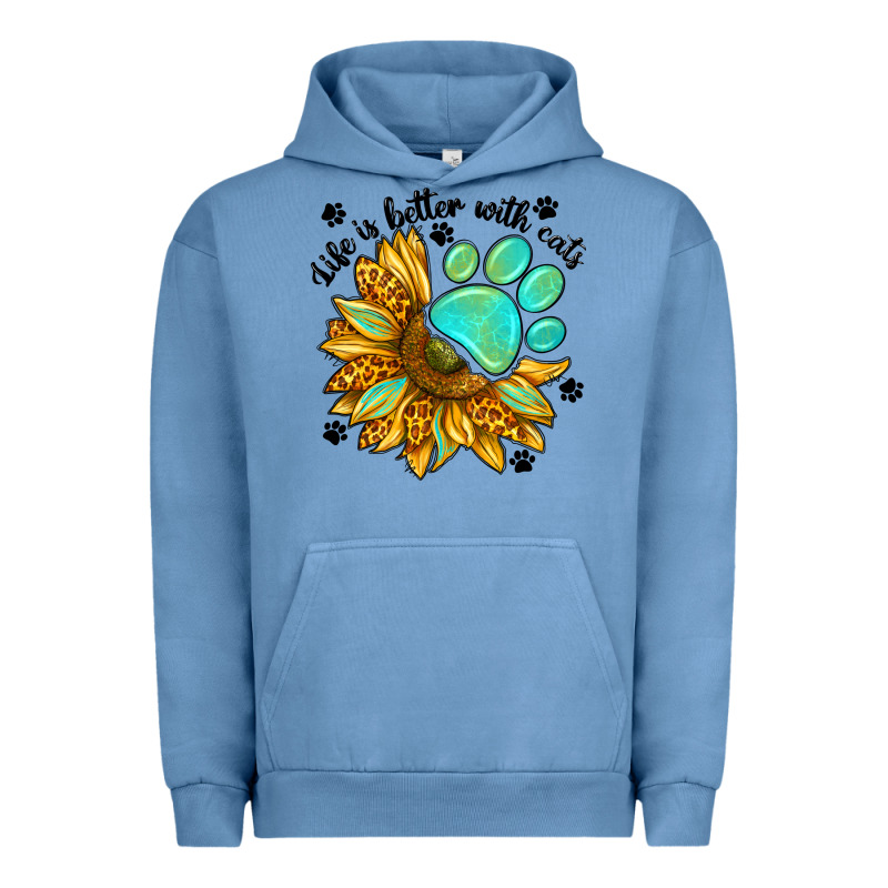 Life Is Better With Cats Urban Hoodie by NancyCooperArtShop | Teevron