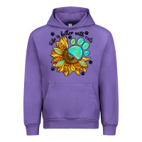 Tulip life is better with cats Urban Hoodie - NancyCooperArtShop