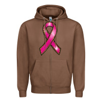 Chestnut breast cancer ribbon Zipper Hoodie - RanaPortraitStore
