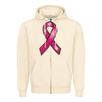 Sandshell breast cancer ribbon Zipper Hoodie - RanaPortraitStore