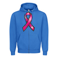 True Royal breast cancer ribbon Zipper Hoodie - RanaPortraitStore