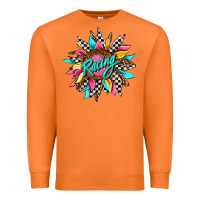 Carrot racing sunflower front Premium Sweatshirt - AdoDesignShop