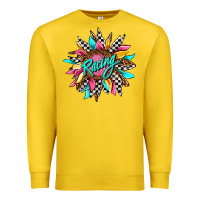 Lemon racing sunflower front Premium Sweatshirt - AdoDesignShop