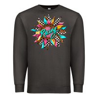Smoke racing sunflower front Premium Sweatshirt - AdoDesignShop