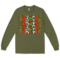 Army Green basketball brush strokes Long Sleeve Tee - texasbilliewilder