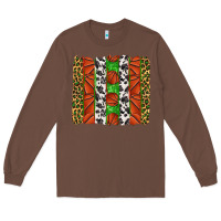 Chestnut basketball brush strokes Long Sleeve Tee - texasbilliewilder