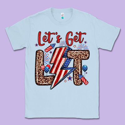 Let S Get Lit Classic Tee Designed By Zillion Design Studio