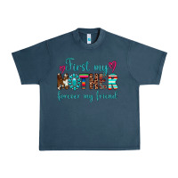Midnight Navy first my mother forever my friend Urban Heavy Tee - Artiststas