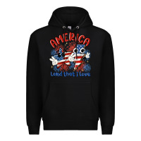 Black america land that i love Premium Hoodie - MaliasSmallBusiness