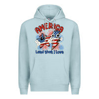 Blue Mist america land that i love Premium Hoodie - MaliasSmallBusiness