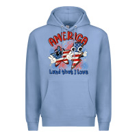 Colony Blue america land that i love Premium Hoodie - MaliasSmallBusiness