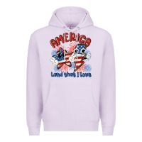 Lilac america land that i love Premium Hoodie - MaliasSmallBusiness