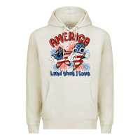 Oatmeal Heather america land that i love Premium Hoodie - MaliasSmallBusiness