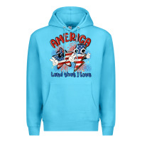Ocean Blue america land that i love Premium Hoodie - MaliasSmallBusiness