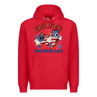 Red america land that i love Premium Hoodie - MaliasSmallBusiness