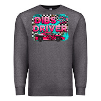 Charcoal Heather dibs on the driver background Premium Sweatshirt - AdoDesignShop