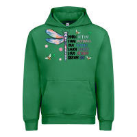 Emerald dragonfly smile tink give laugh love dream Urban Hoodie - MaliasSmallBusiness