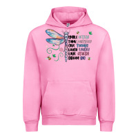Fuchsia Pink dragonfly smile tink give laugh love dream Urban Hoodie - MaliasSmallBusiness