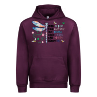 Mauve Wine dragonfly smile tink give laugh love dream Urban Hoodie - MaliasSmallBusiness