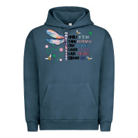Pigment Midnight Navy dragonfly smile tink give laugh love dream Urban Hoodie - MaliasSmallBusiness
