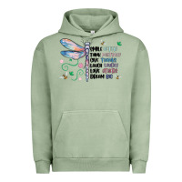 Pigment Oil Green dragonfly smile tink give laugh love dream Urban Hoodie - MaliasSmallBusiness