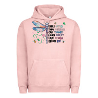 Pigment Salmon dragonfly smile tink give laugh love dream Urban Hoodie - MaliasSmallBusiness