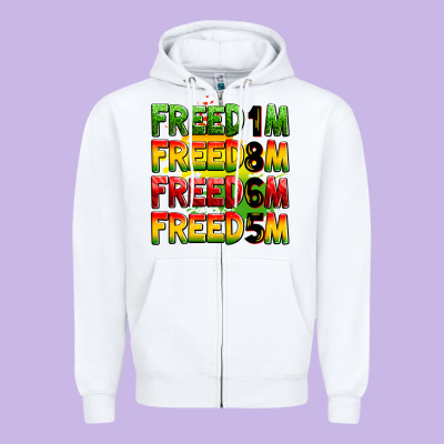 Freedom Freedom Freedom Freedom 1865 Zipper Hoodie Designed By Zillion Design Studio