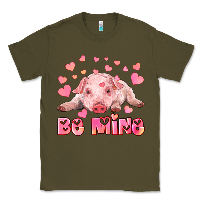 Be Mine Baby Pig Classic Tee by RanaPortraitStore | Teevron