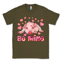 Army Green be mine baby pig Classic Tee - RanaPortraitStore
