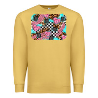 Antique Gold race day background Premium Sweatshirt - AdoDesignShop