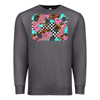 Charcoal Heather race day background Premium Sweatshirt - AdoDesignShop