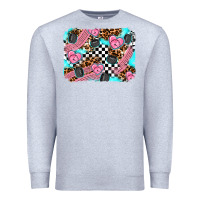 Heather Grey race day background Premium Sweatshirt - AdoDesignShop