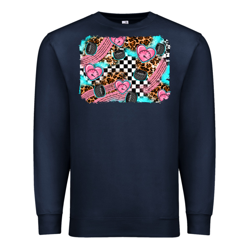 Race Day Background Premium Sweatshirt by AdoDesignShop | Teevron
