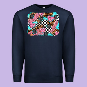 Race Day Background Premium Sweatshirt Designed By Adodesignshop