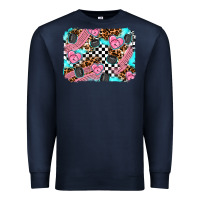 Navy race day background Premium Sweatshirt - AdoDesignShop
